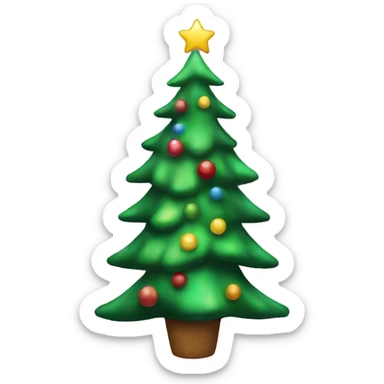 Christmas tree sticker