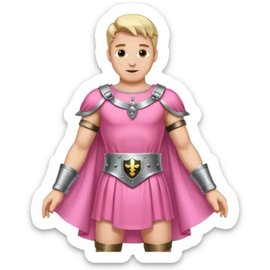 Submissive man wearing feminine clothes and chastity sticker