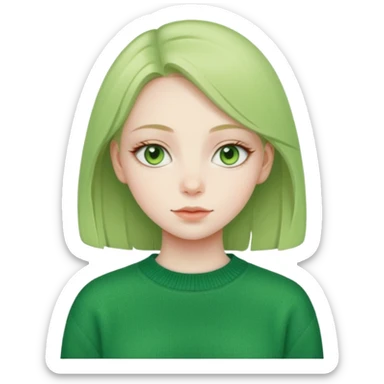 Matcha girl sticker