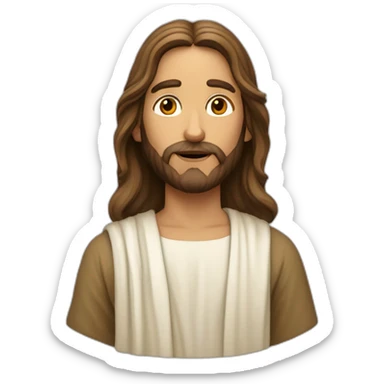 jesus qui fais un câlin à une fille sticker