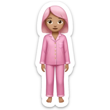 only a pink blouse and pants pijama sticker