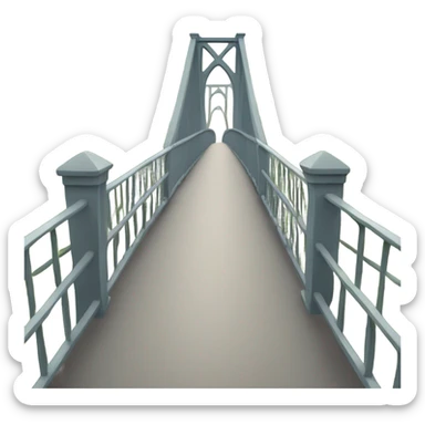 A bridge extending toward someone, symbolizing connection and making the path easier for others. sticker
