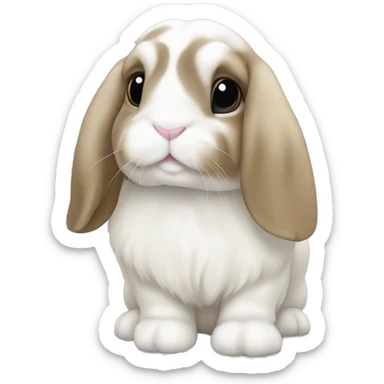 Holland lop bunny sticker