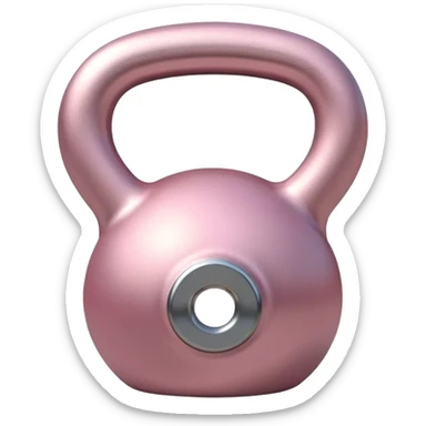 pale pink kettlebell sticker