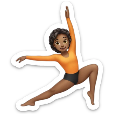 Middle splits sticker