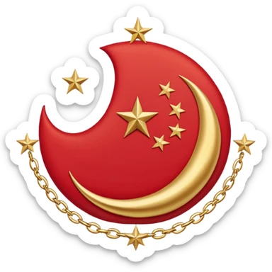 Drapeau empire ottoman sticker