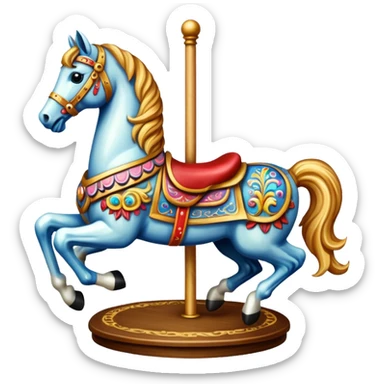 Carousel horse
 sticker