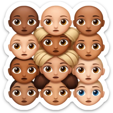 bundle of eyes sticker