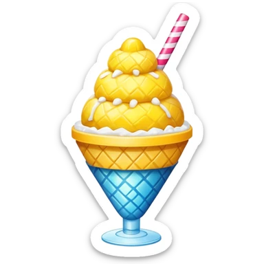 pineapple snow cone sticker