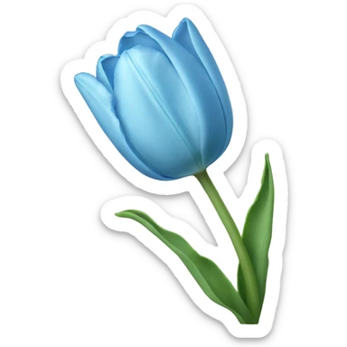 light blue tulip sticker