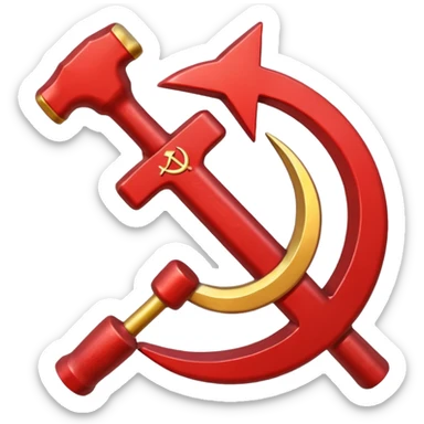 hammer and sickle sticker