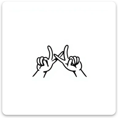 x hand emoji sticker