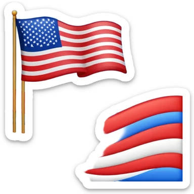 American Flag sticker