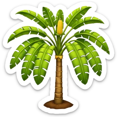 Banana tree, negative:banana. sticker