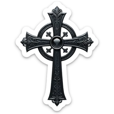 Uma cruz gótica sticker