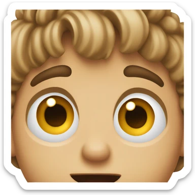 boy very surprised  sticker