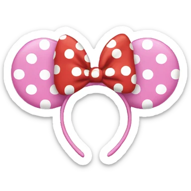 Minnie Mouse ears sticker