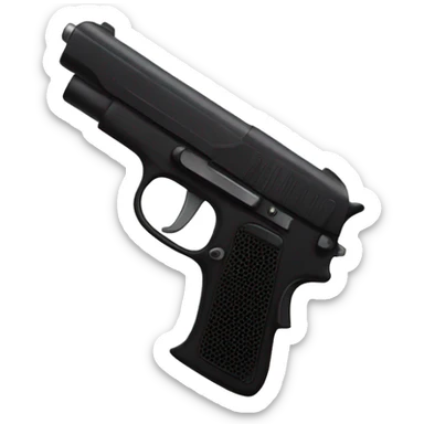 black pistol sticker