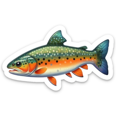 Brook trout sticker