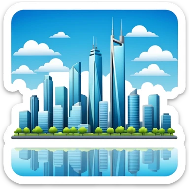 skyline sticker