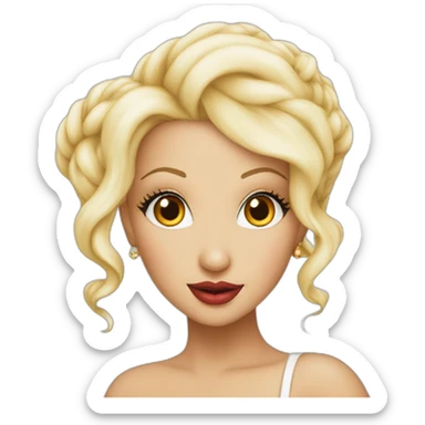 christina aguilera with a genie sticker