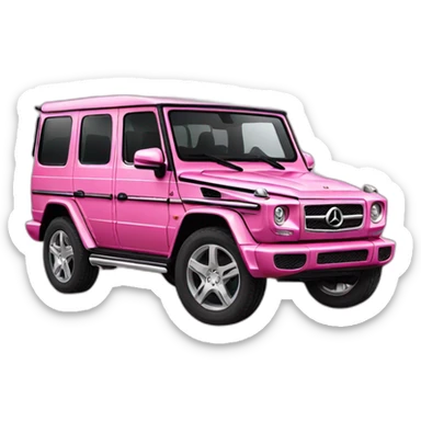 Pink g wagon sticker