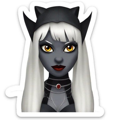 gothic vampire catwomen sticker