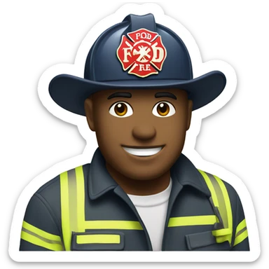 Ford fire fighter logo sticker