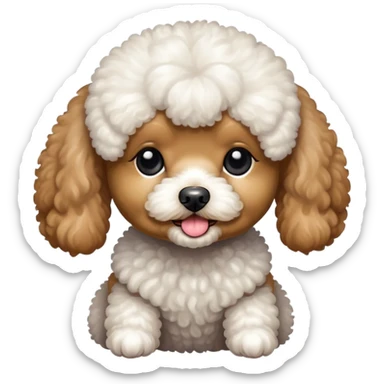 toy poodle sticker