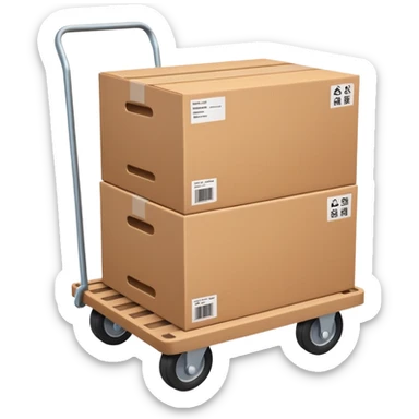 Box Carrier + dolly sticker