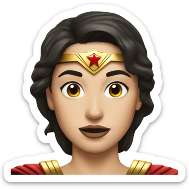 Wonderwoman face sticker