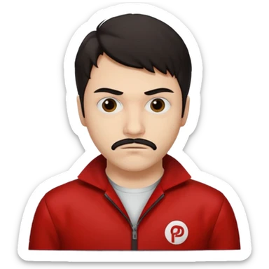 Tokyo in the la casa de papel TV show sticker