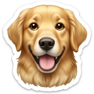golden retriever  sticker