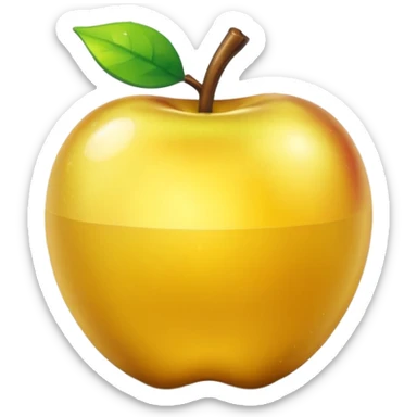 Enchanted golden apple in minecraft stlye sticker