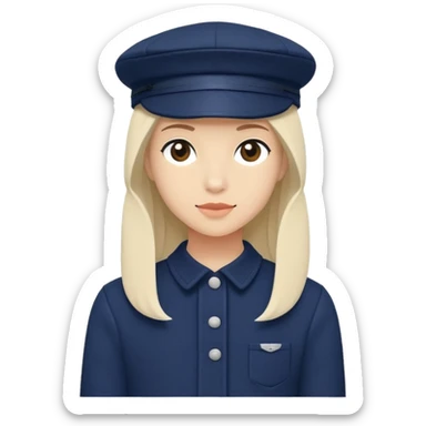 Navy blue Brixton fiddler cap hat sticker