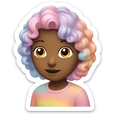 Pastel rainbow sticker