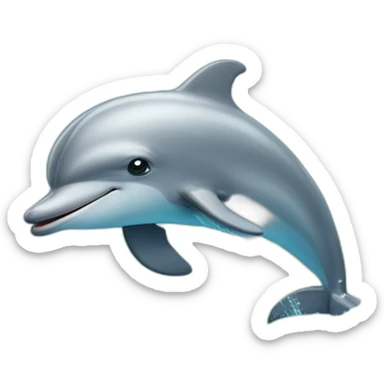 Dolphin looks Ugh sticker