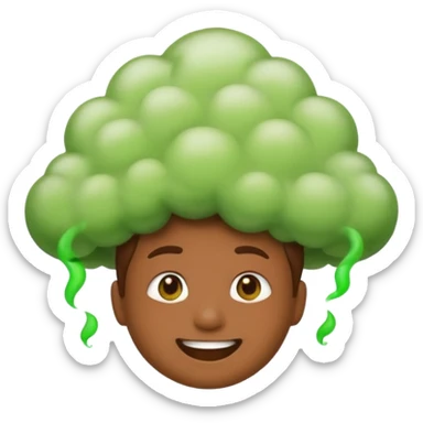 A person farting emoji sticker