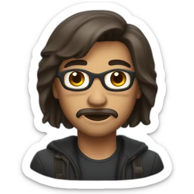 Memoji of A mysterious and strong personality sticker