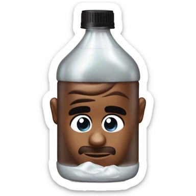 P Diddy with baby oil bottle sticker