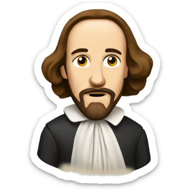 Shakespeare speaks english sticker