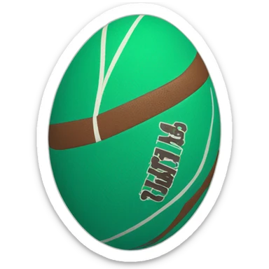 Ballon de rugby sticker