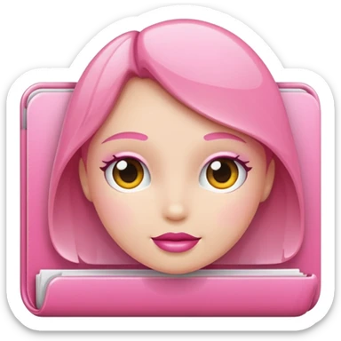 make an archive file with girly pink tones. sticker