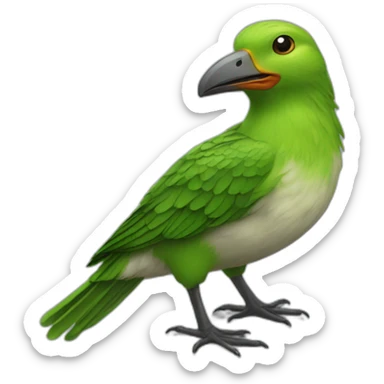 Grüner Kackhaufen sticker