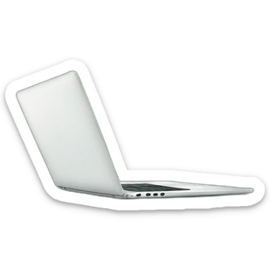 laptop con el numero 24 en la pantalla, emoji color verde sticker