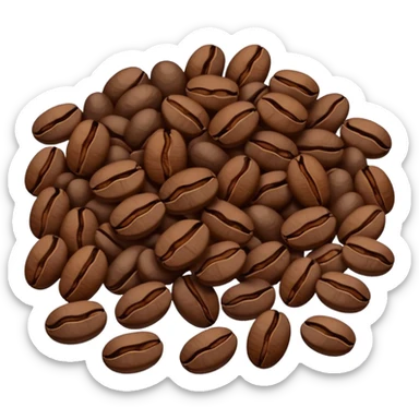 coffee beans drying in the sun with wind sticker