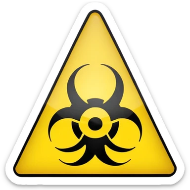 
chemical weapons sign sticker