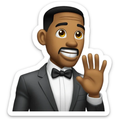 Will-smith-slaps-Chris-Rock-wearing-suit sticker