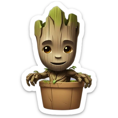 fullbody groot sticker