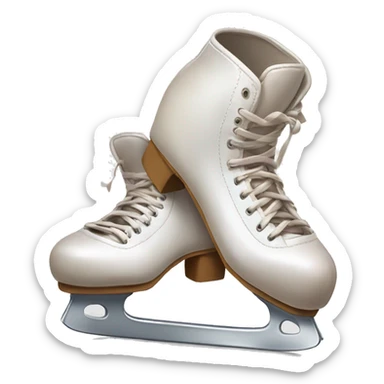 pointe shoes and hockey skates sticker